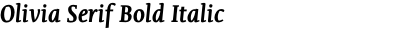 Olivia Serif Bold Italic